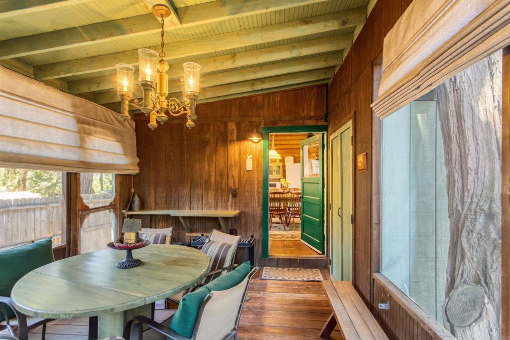21868 Crestline Road Palomar Mountain, CA 92060 - Photo 17 of 26 a view of a dining room with furniture and window