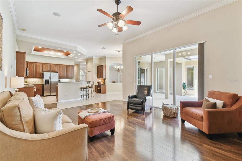 9008 Brookfield Terrace Bradenton, FL 34212 - Photo 21 of 81 a living room with furniture and a large window