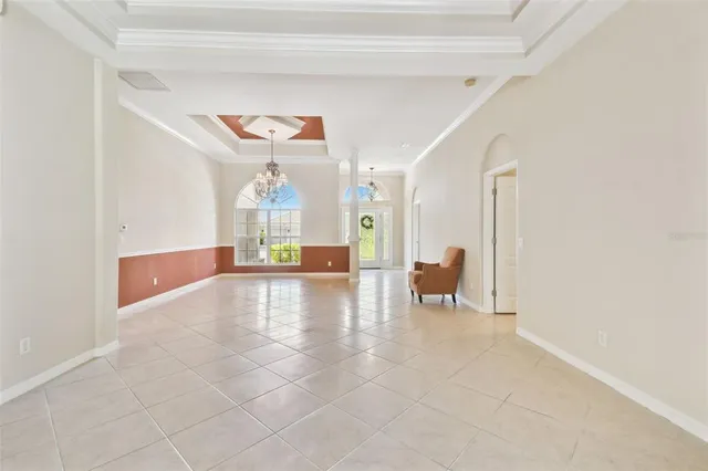 a view of an empty room and closet