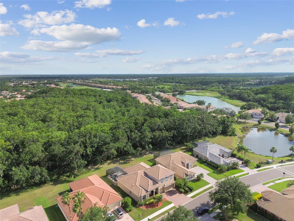 9008 Brookfield Terrace Bradenton, FL 34212 - Photo 68 of 81 an aerial view of a city with lots of residential buildings ocean and mountain view in back