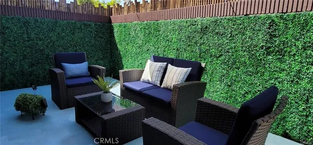 a view of a couches in the patio