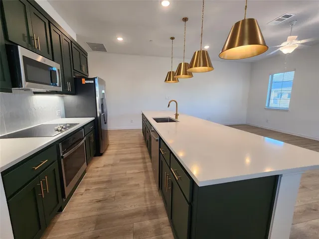 a storage room with empty racks