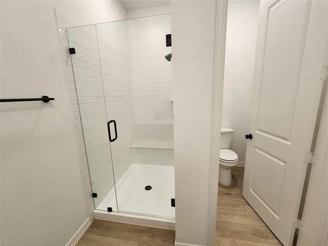 a close view of closet