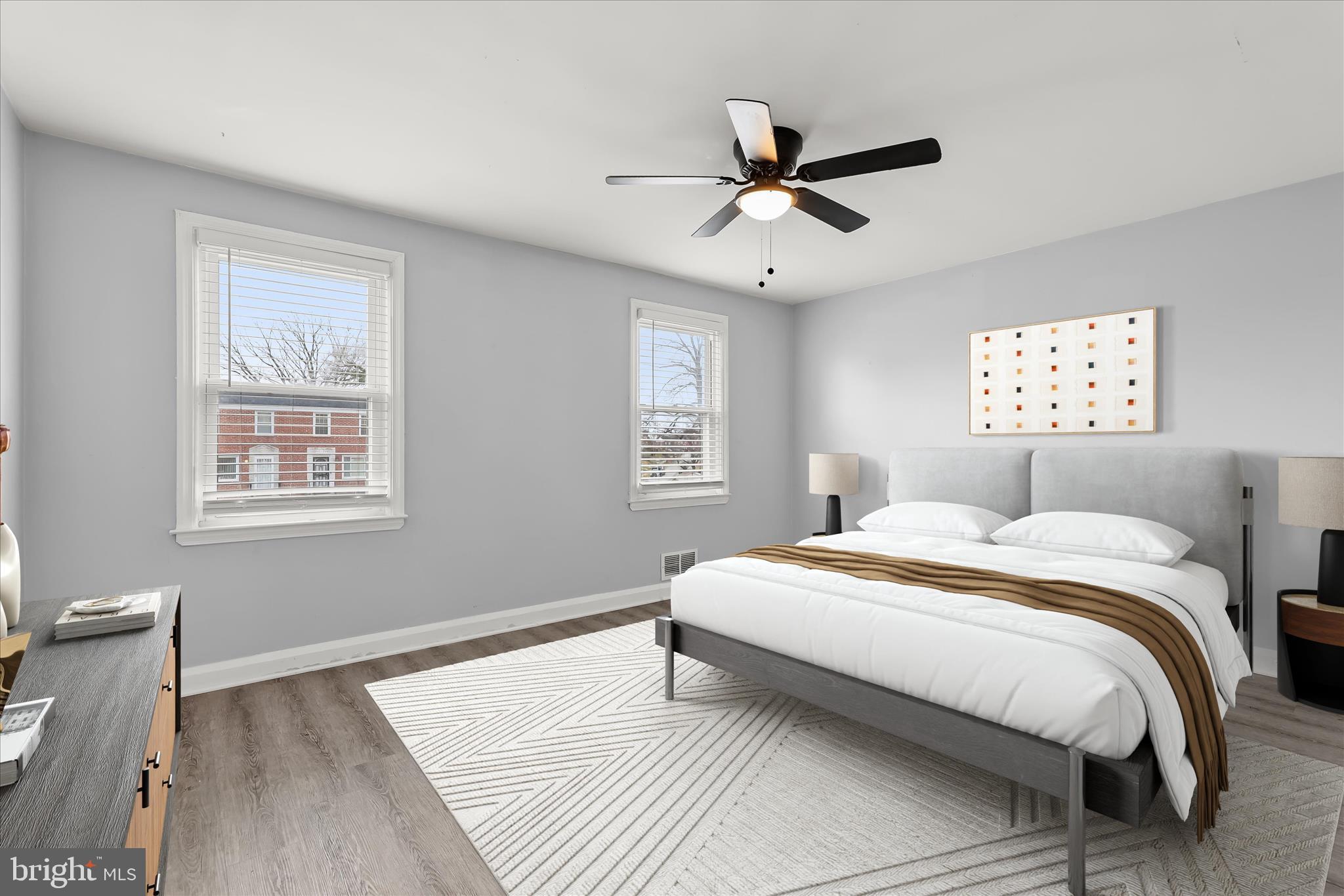 4352 Eldone Road Baltimore, MD 21229 - Photo 13 of 27 Primary Bedroom - Virtually Staged