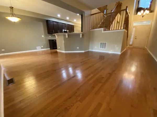 a view of a kitchen with a sink