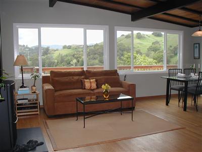 105 Ridge Road San Anselmo, CA 94960 - Photo 2 of 12 Fantastic views!! Light and bright inside. It's a true retreat. Milgard windows too. Soooo inviting.