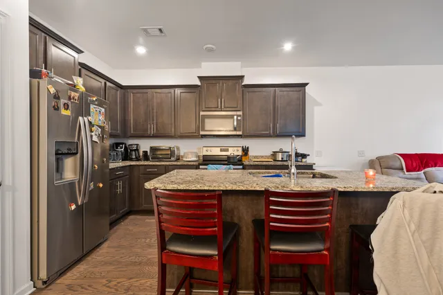 a view of entryway with livingroom and furniture