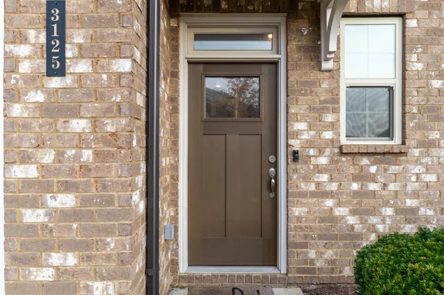 a view of front door of house