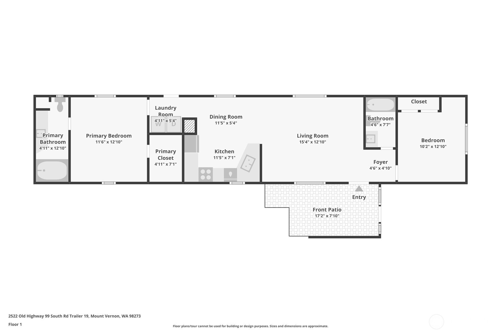 2522 Old Highway 99 South Road, Unit 19 Mount Vernon, WA 98273 - Photo 21 of 21 a picture of a bench in a