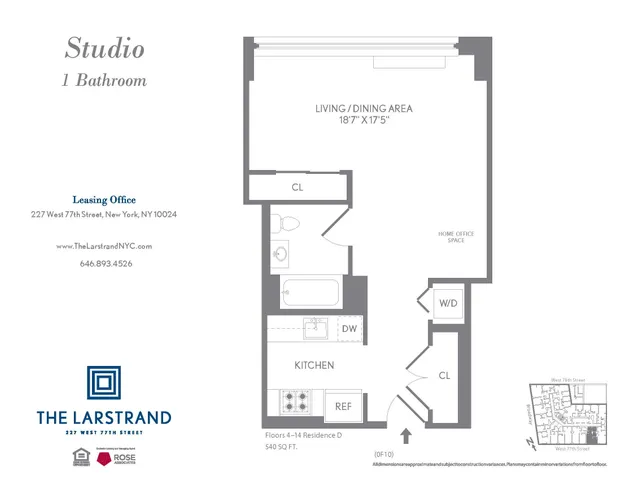 $4,975 | 227 West 77th Street, Unit 4D | Upper West Side