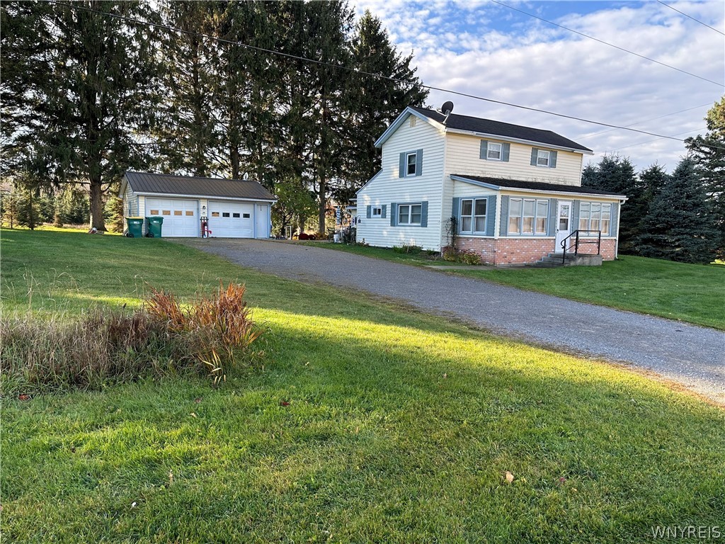 5736 School Road Gainesville, NY 14427 - Photo 1 of 1 Home and 2 Car Garage with 5 Acres