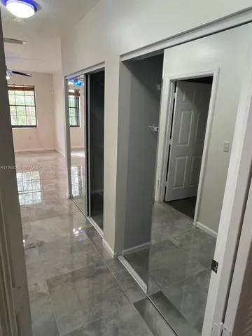 a view of road with trees