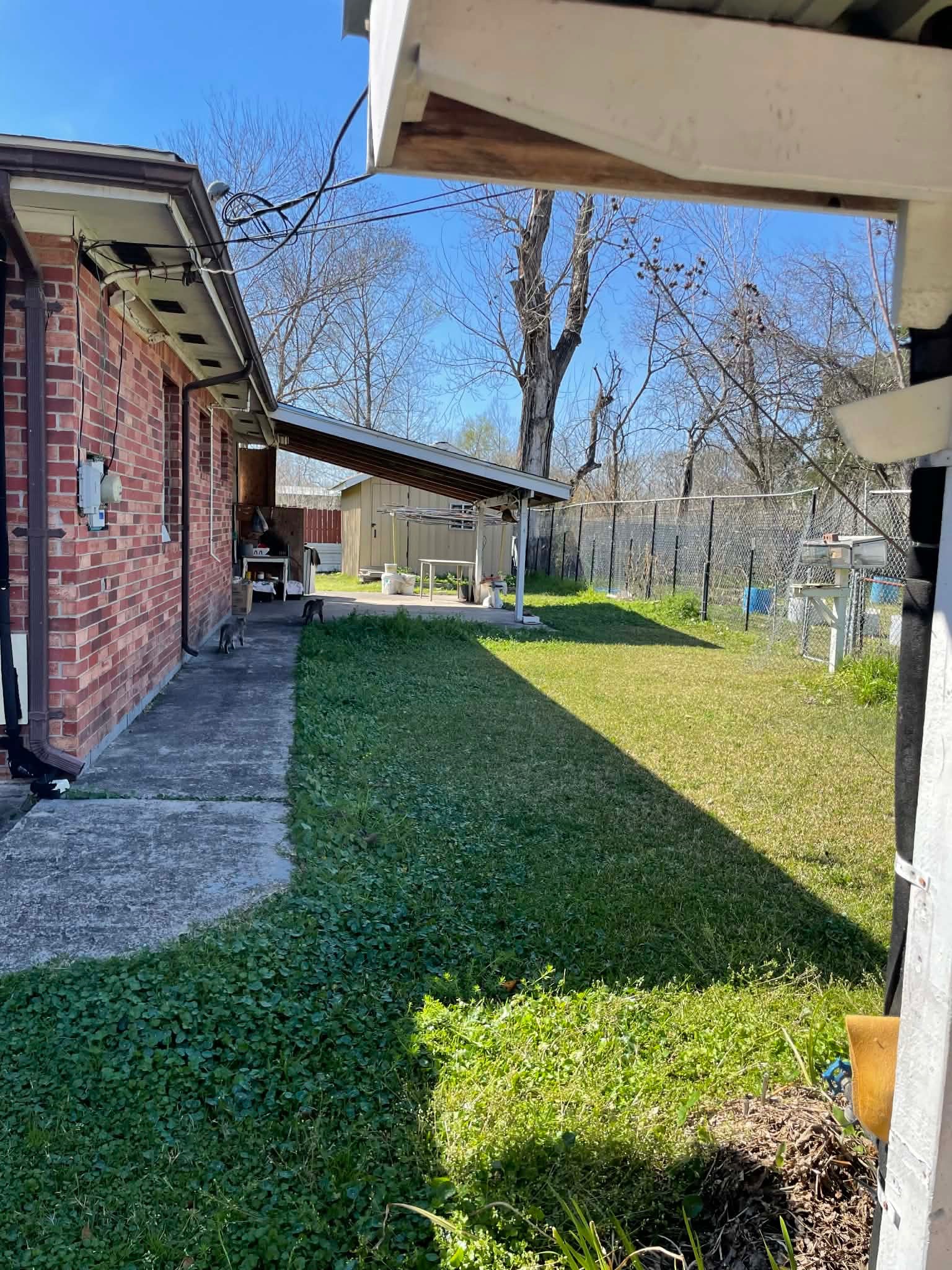 1825 Isom Street Houston, TX 77039 - Photo 6 of 27 a view of a back yard of the house