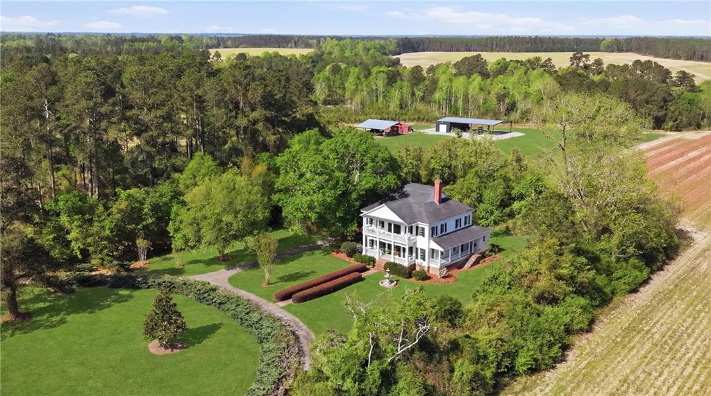 8075 Lakeview Road Statesboro, GA 30461 - Photo 46 of 46 a aerial view of a house with a yard