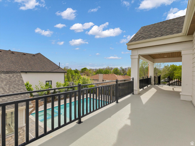 13216 Telemark Lane Draper, UT 84020 - Photo 24 of 41 Balcony featuring view of pool