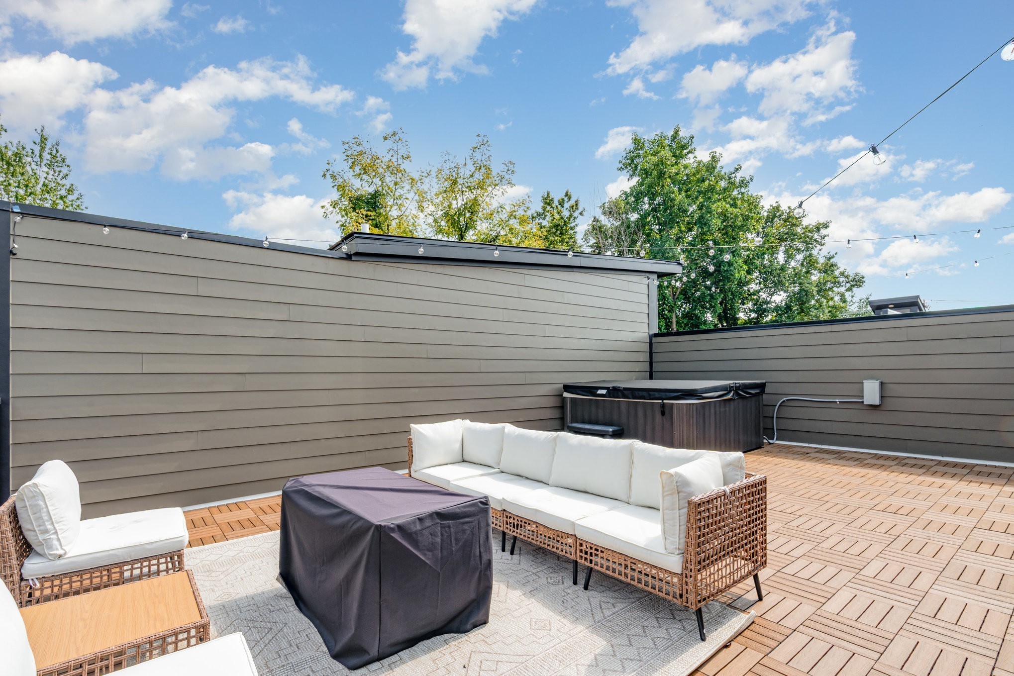 542 A Rosedale Avenue, Unit 10 Nashville, TN 37211 - Photo 22 of 33 a view of a patio with couches and a fire pit