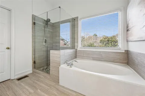 a view of empty room with windows