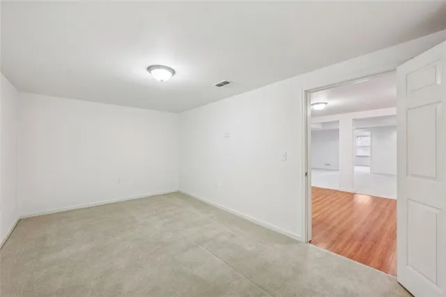 a house view with a garden space