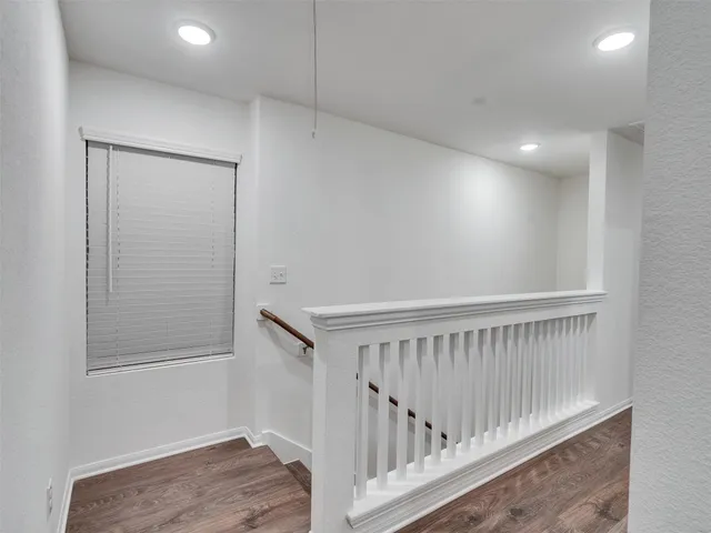 a bedroom with a bed and closet