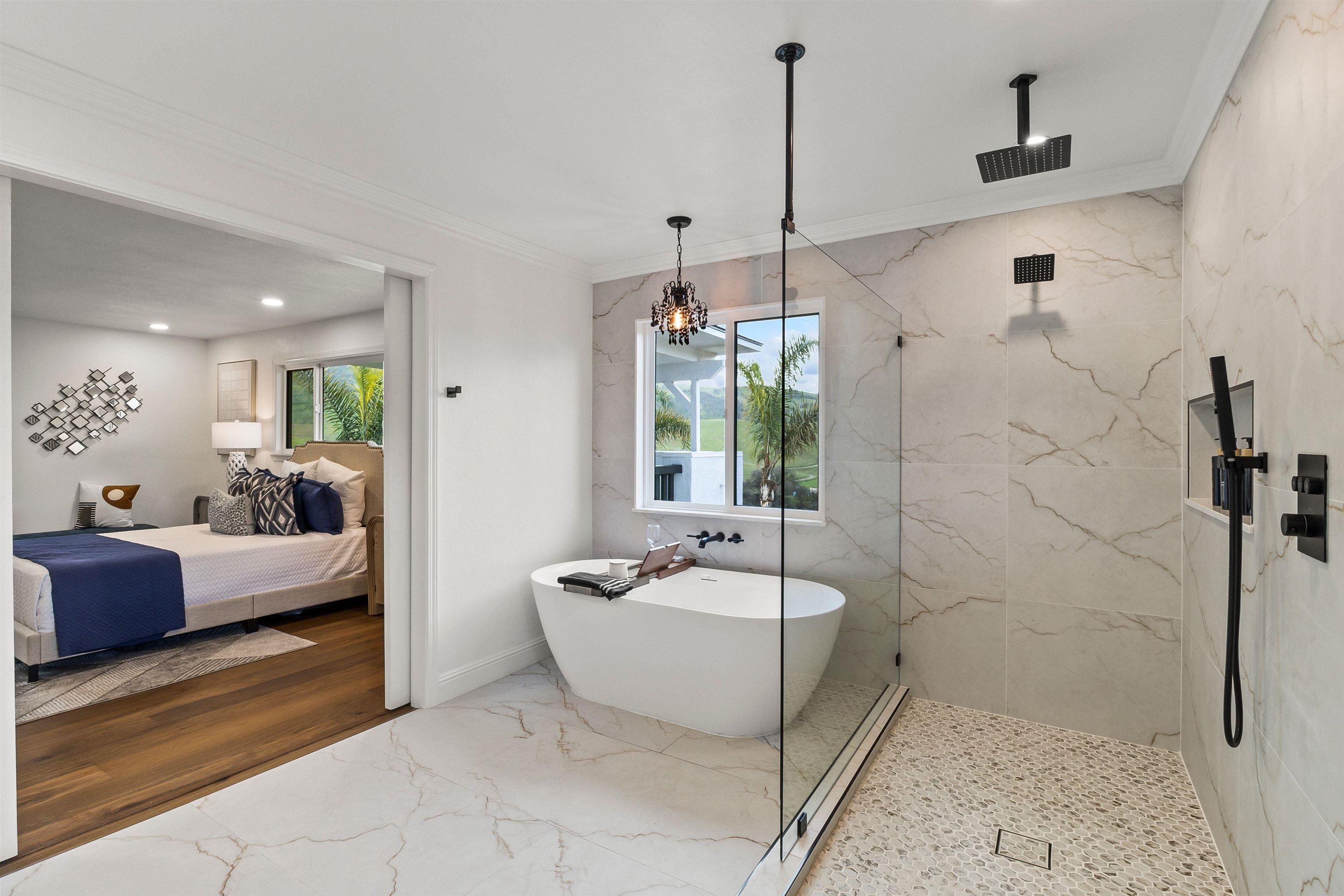 12200 Tesla Road Livermore, CA 94550 - Photo 26 of 60 a spacious bathroom with a tub sink and mirror