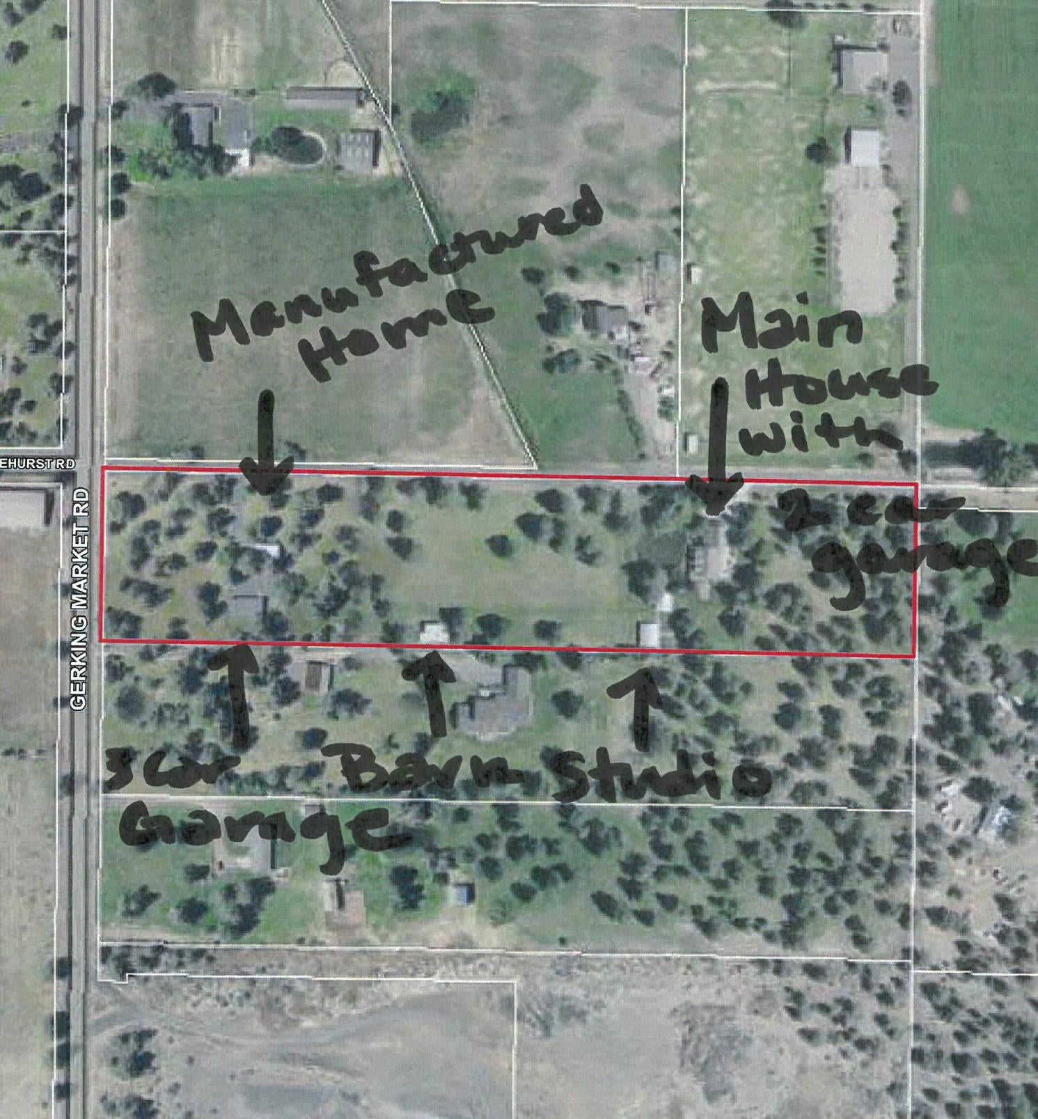 64980 Gerking Market Road Bend, OR 97703 - Photo 35 of 35 Map of locations of all of the out buildings. Check out www.GerkingMarket.com for photos of the interior photos of the out buildings.