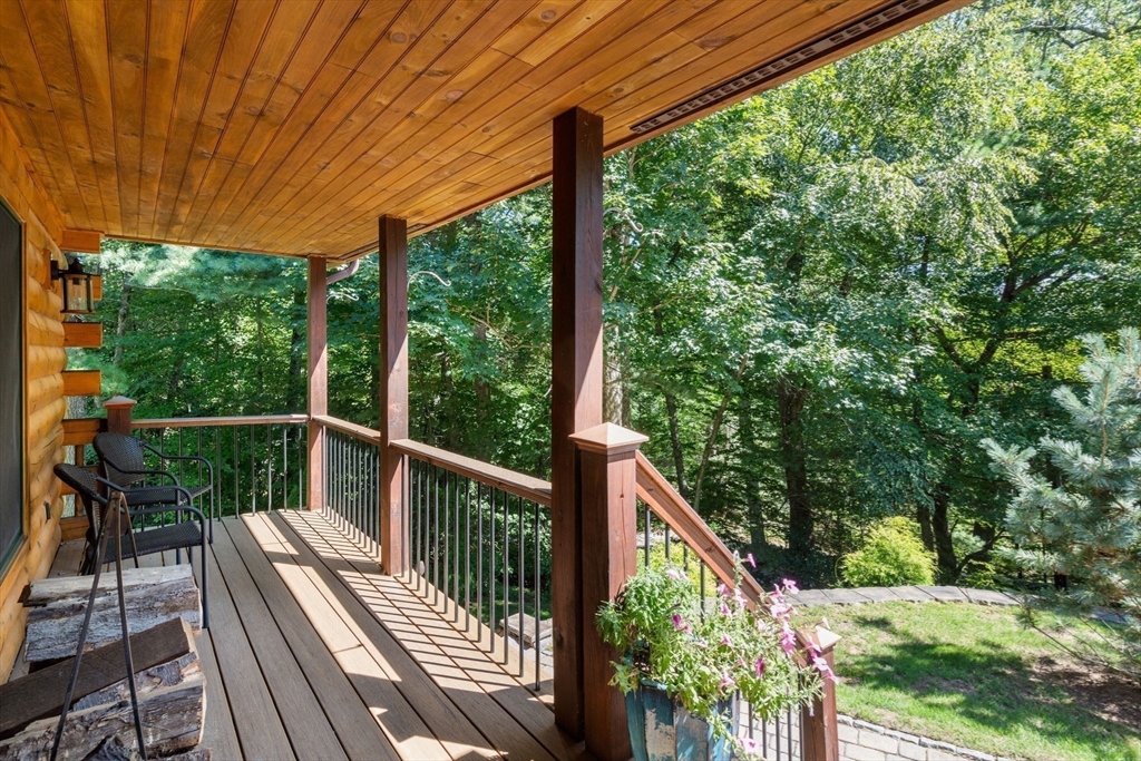 67 Streeter Road Sturbridge, MA 01518 - Photo 33 of 41 a view of balcony with deck and trees