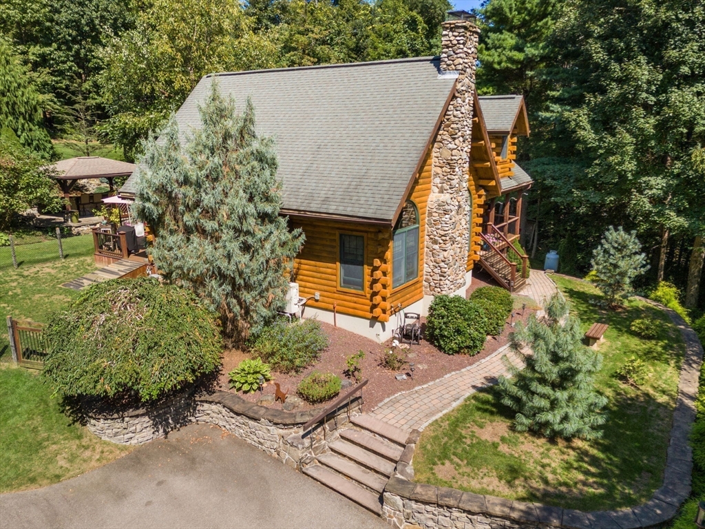 67 Streeter Road Sturbridge, MA 01518 - Photo 34 of 41 an aerial view of a house with a yard