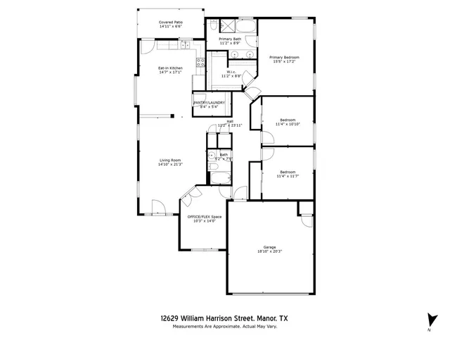 $1,795 | 12629 William Harrison Street, Manor, TX 78653