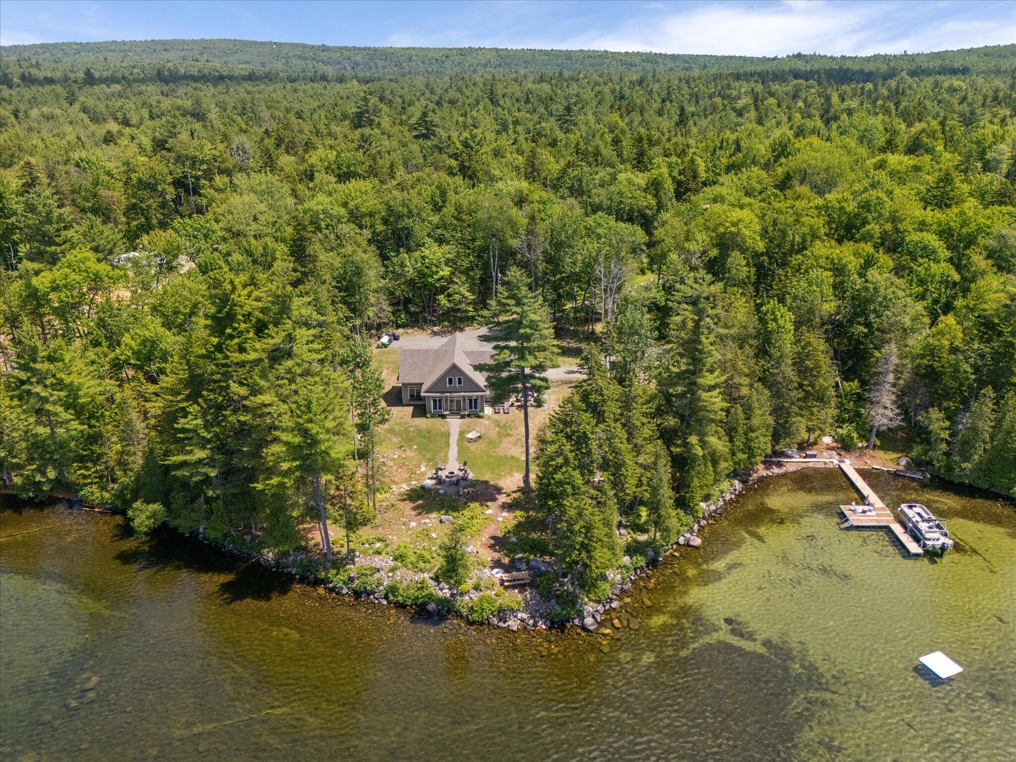 622 Railroad Bed Road Milo, ME 04463 - Photo 67 of 84 Aerial overview-including dock area...
