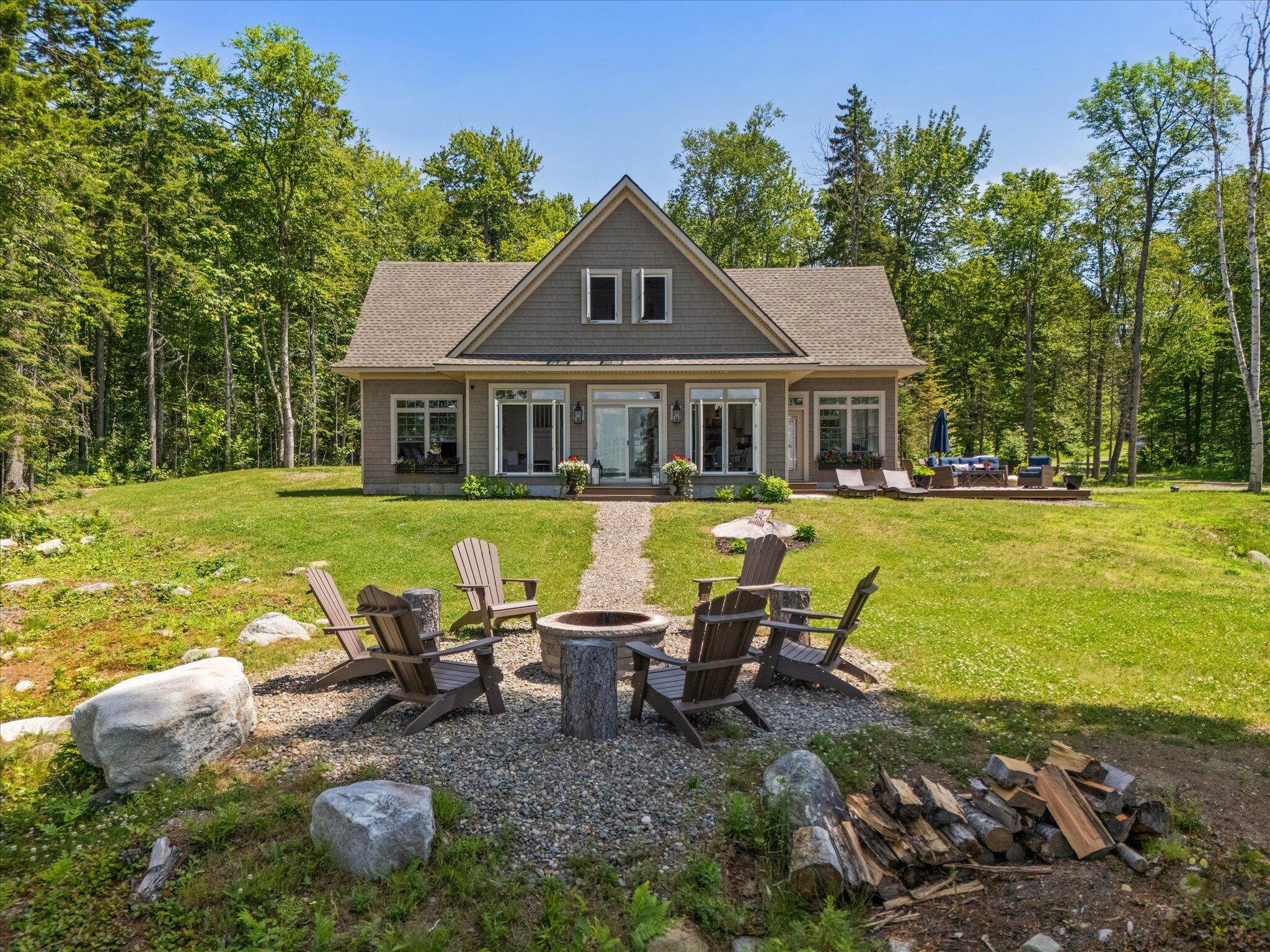 622 Railroad Bed Road Milo, ME 04463 - Photo 8 of 84 Firepit area lakefront...