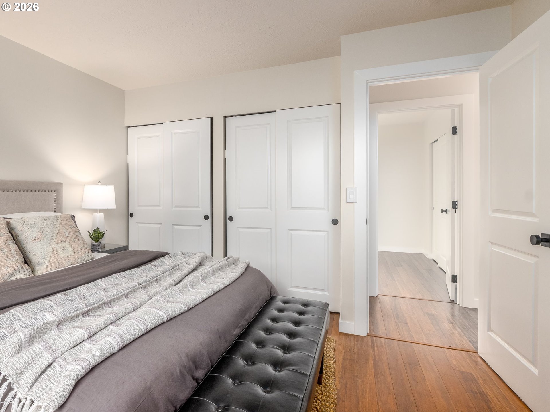 850 Northeast 179th Avenue Portland, OR 97230 - Photo 25 of 30 a bedroom with a bed and a walk in closet