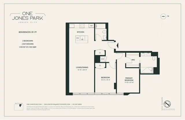 $1,075,000 | 387 8th Street, Unit 6F, Jersey City, NJ 07302