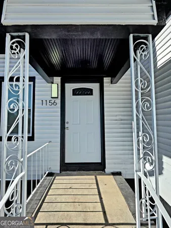 a view of front door