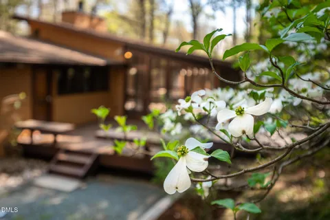 a backyard of a house