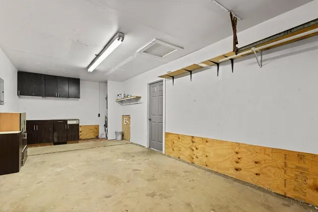 a view of a park with slide