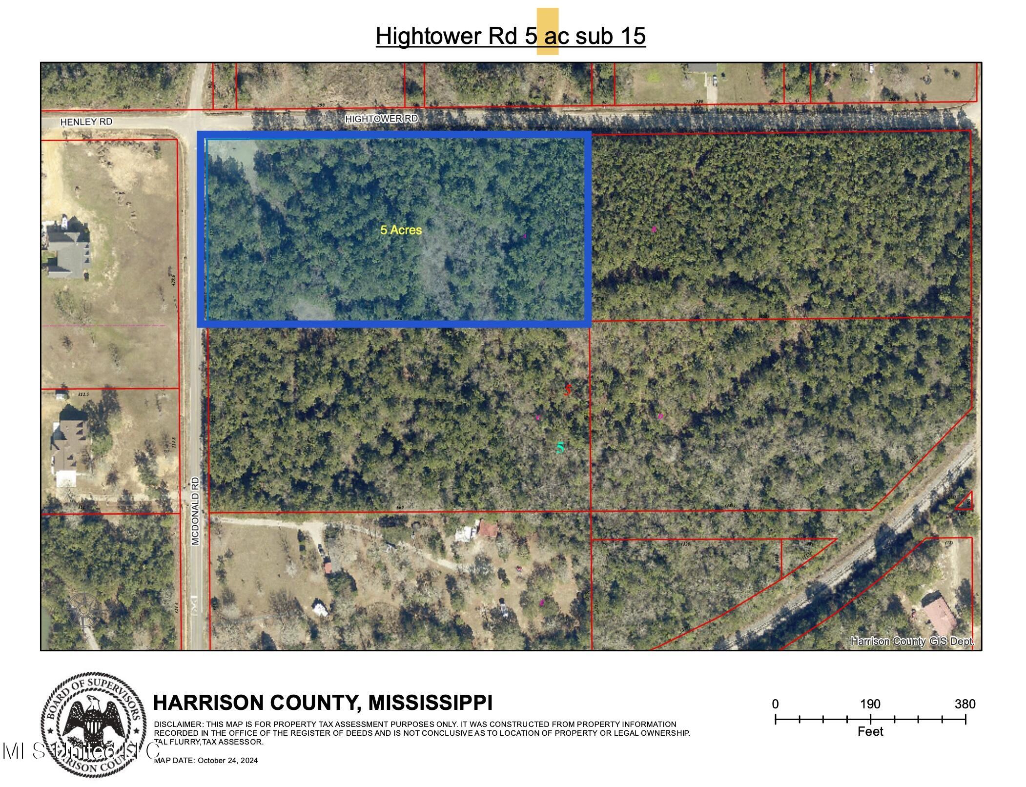 Hightower Rd Pass Pass Christian, MS 39571 - Photo 1 of 3 HT 5ac Sat sub 15