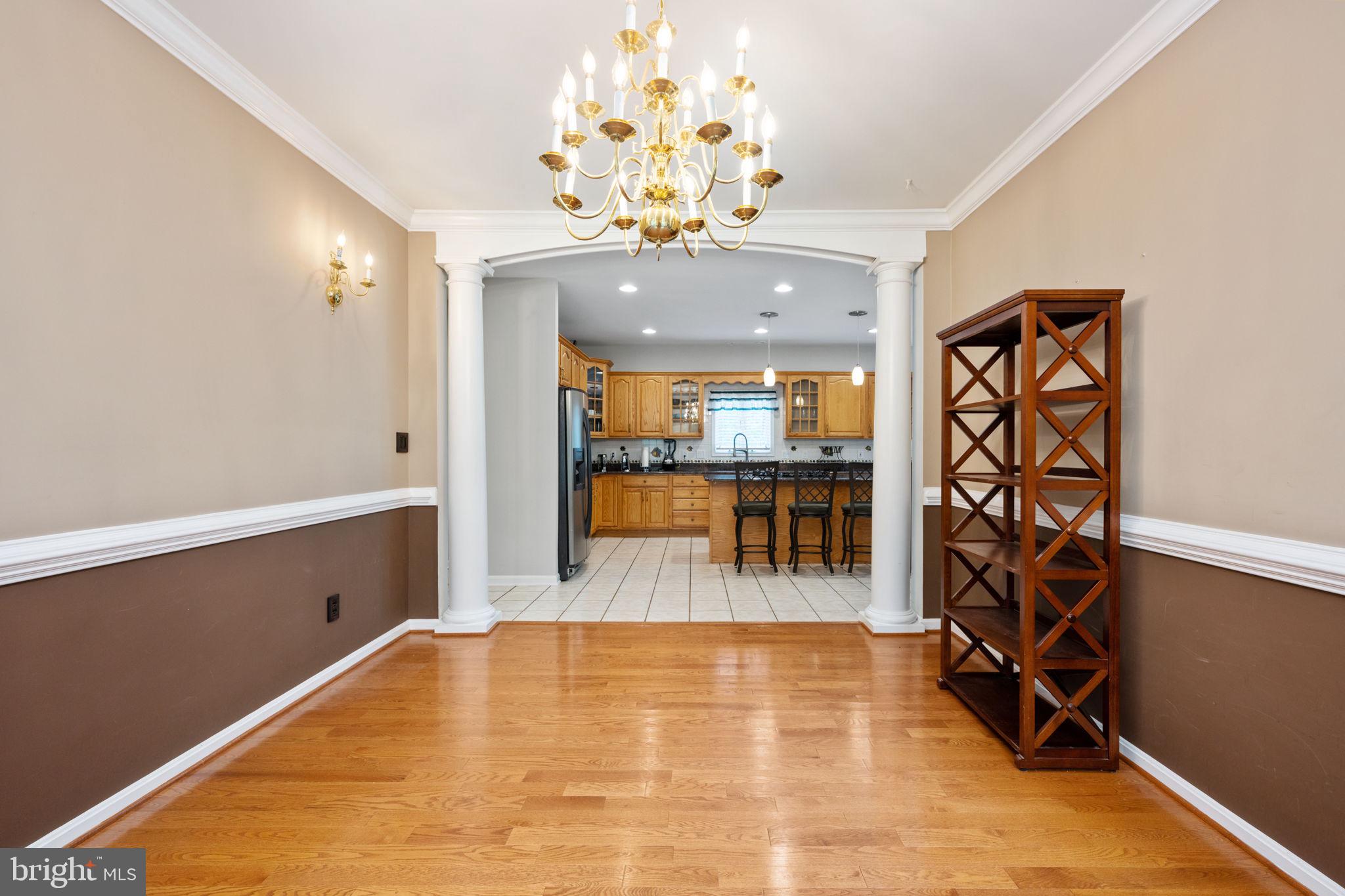 4 Riva Ridge Drive Stafford, VA 22556 - Photo 4 of 96 Dining room features crown molding and chair rail