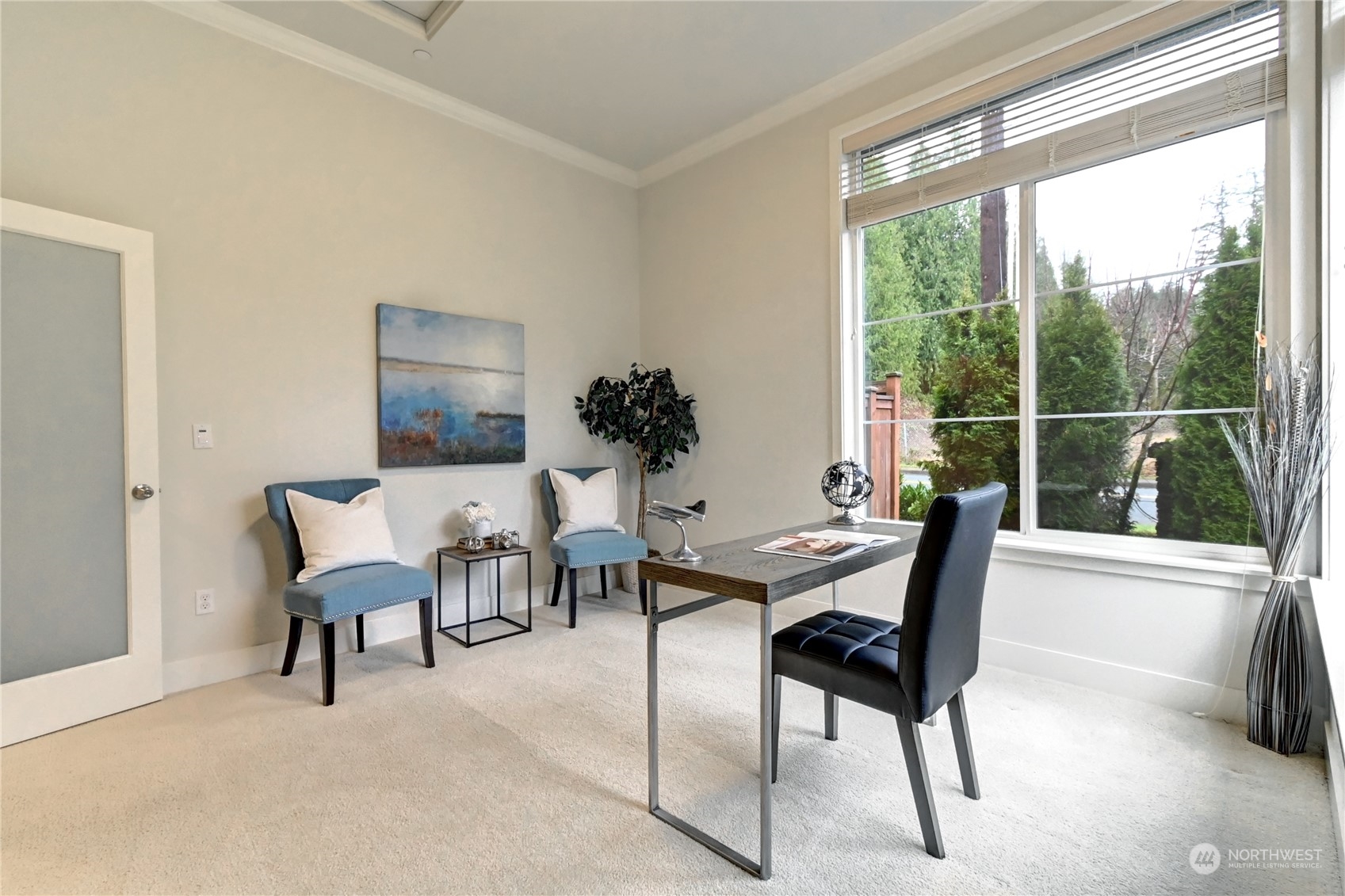 4431 231st Place Southeast Bothell, WA 98021 - Photo 13 of 36 a view of a work space with furniture and a window