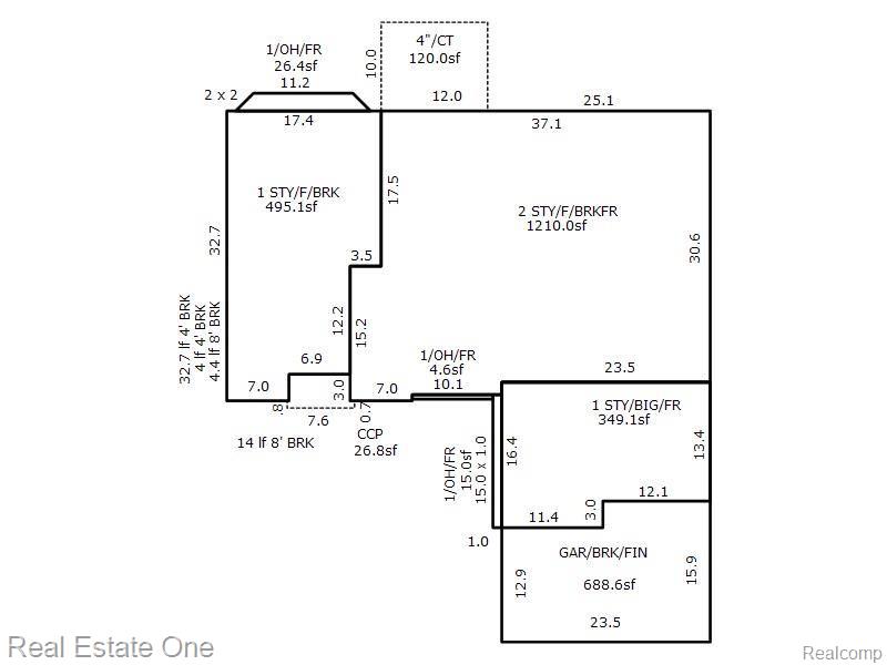 1305 Kentfield Drive Rochester, MI 48307 - Photo 32 of 38 Room Dimensions.jpg