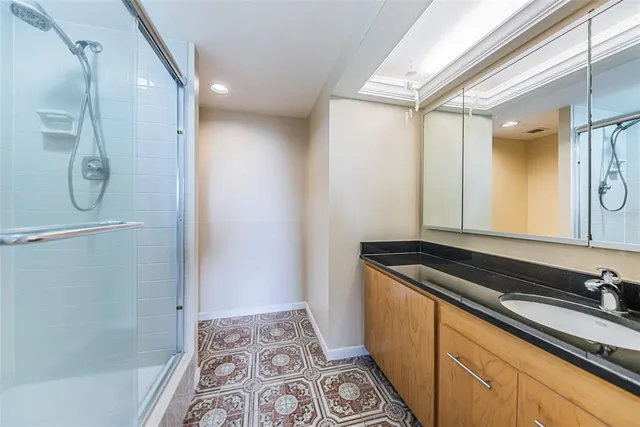 a view of balcony with furniture and city view