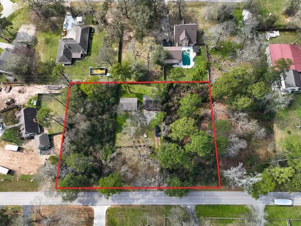 an aerial view of multiple house