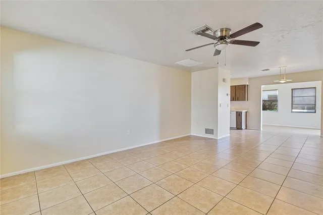 a view of an empty room