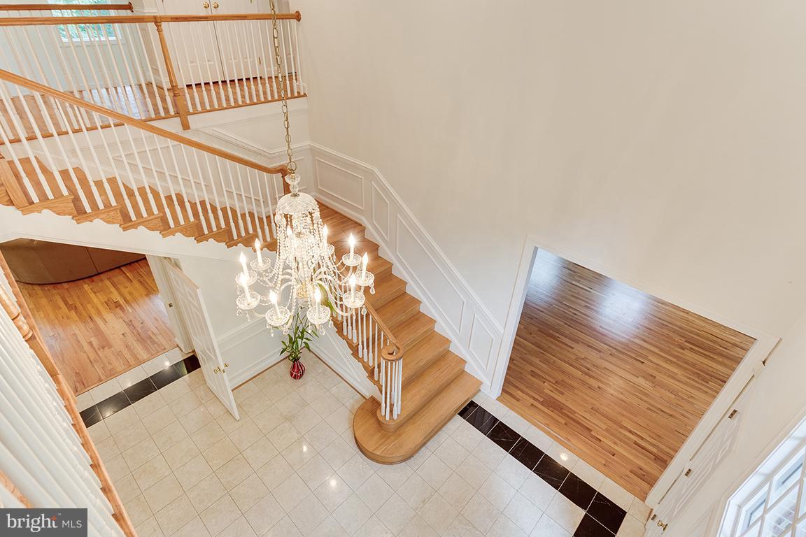 8002 Overhill Road Bethesda, MD 20814 - Photo 16 of 30 View from second story to grand foyer