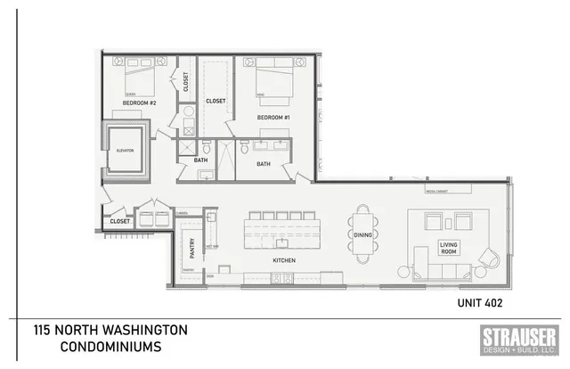 $1,149,120 | 115 North Washington Street, Unit 402, Bloomington, IN 47408