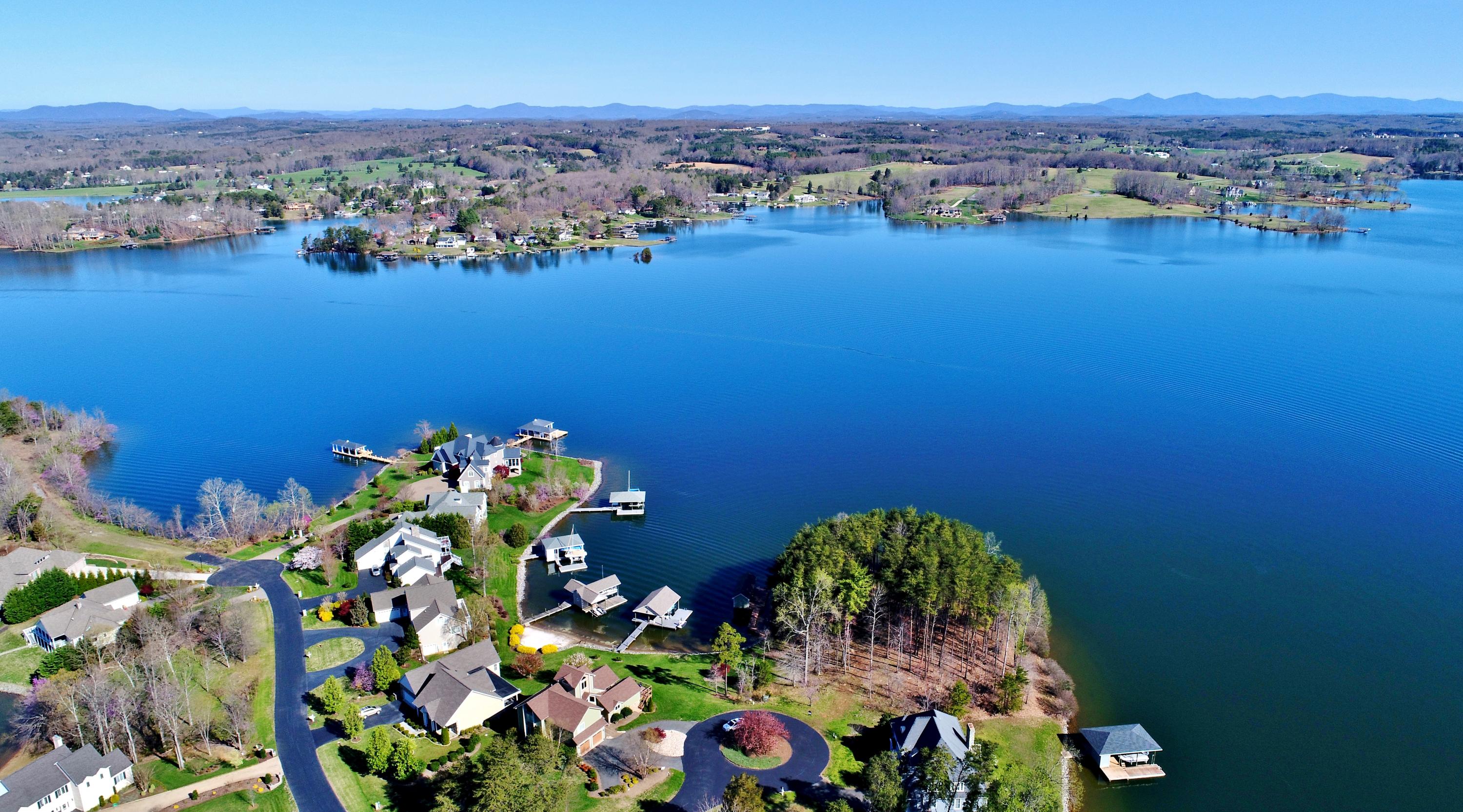 Lot 45 Fantasy Point Cir Union Union Hall, VA 24176 - Photo 4 of 30 an aerial view of a houses with a lake