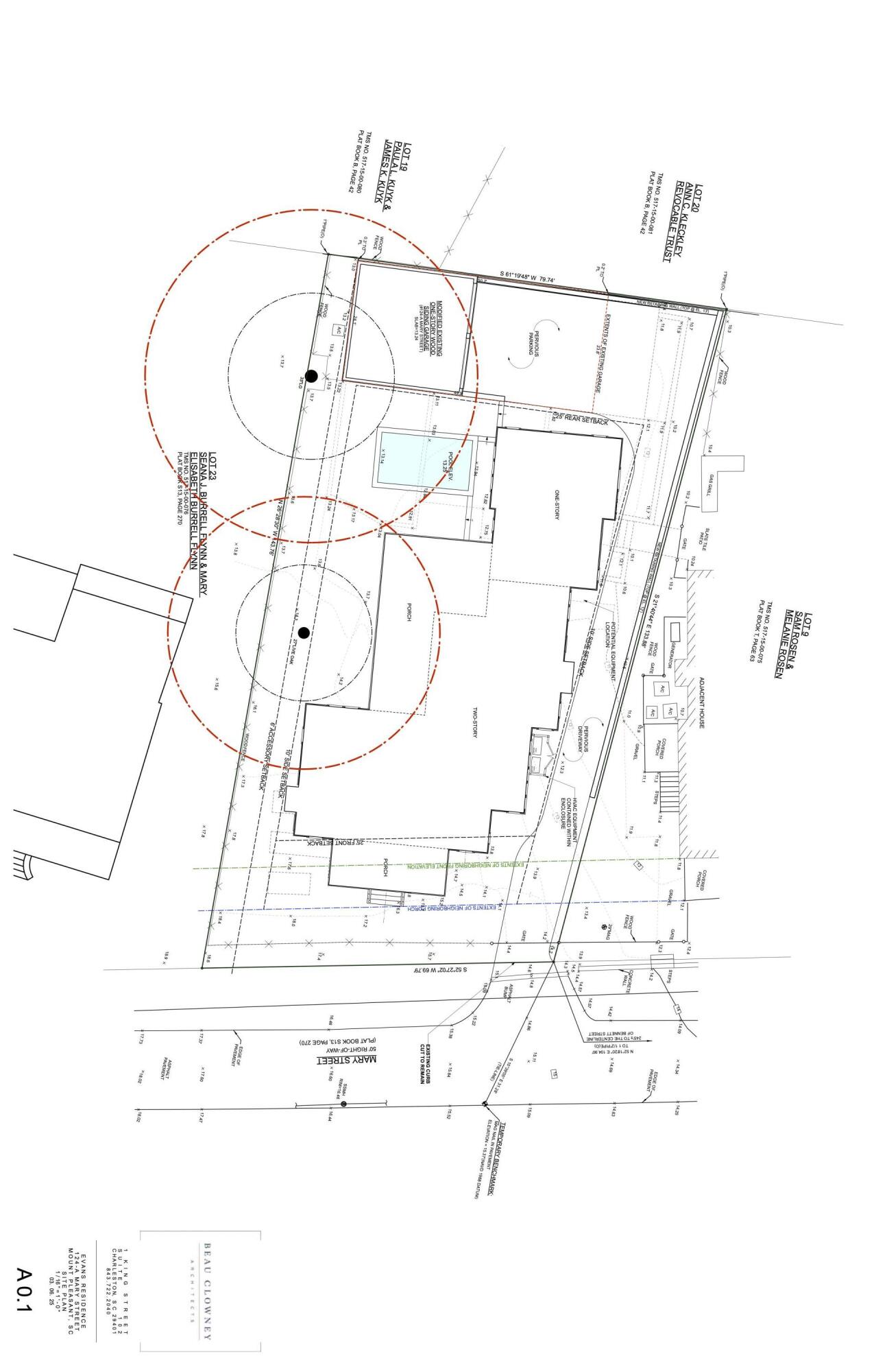 122 Mary Street Mount Pleasant, SC 29464 - Photo 3 of 19 Site Plan