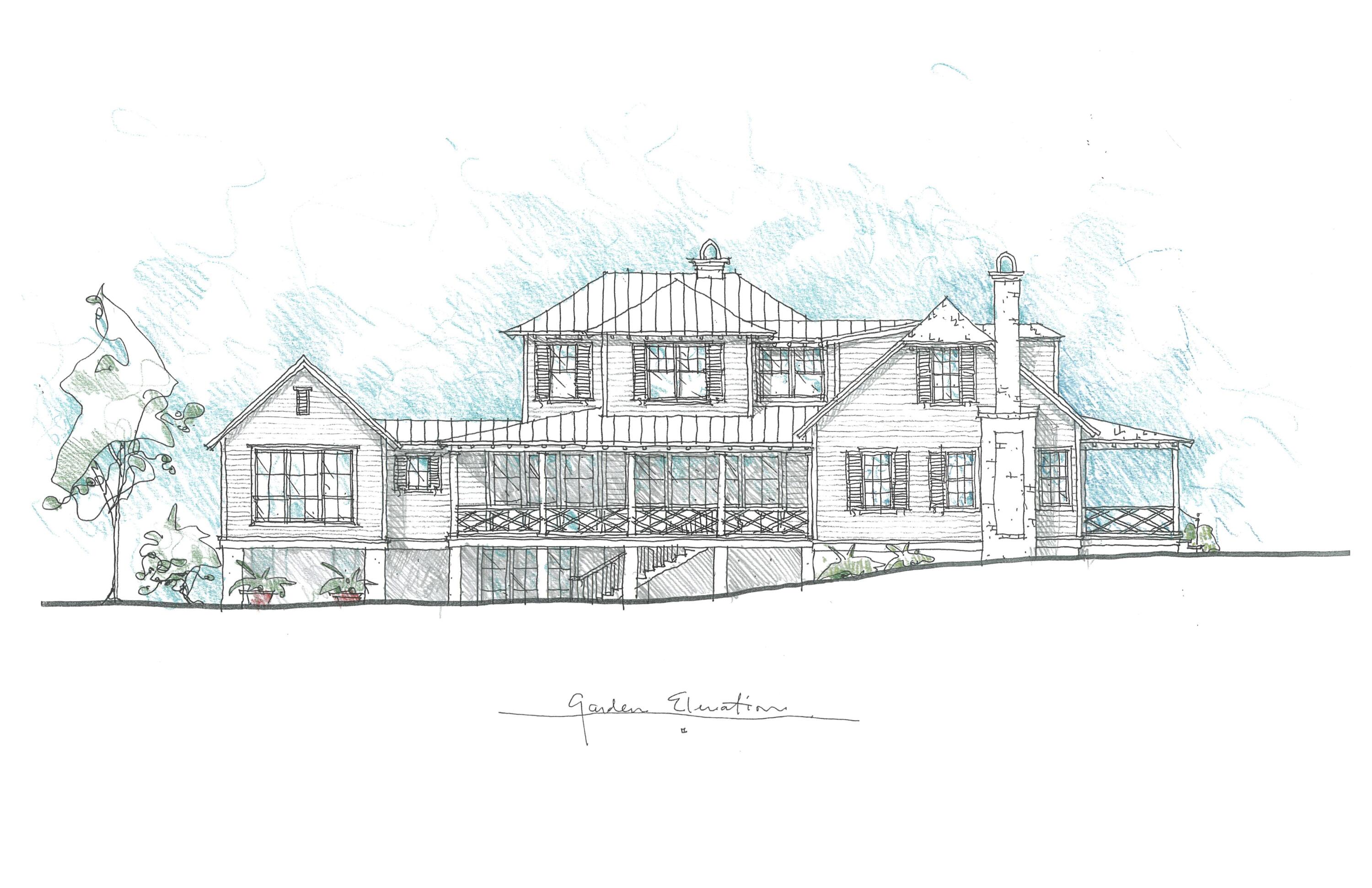 122 Mary Street Mount Pleasant, SC 29464 - Photo 5 of 19 GARDEN_ELEVATION