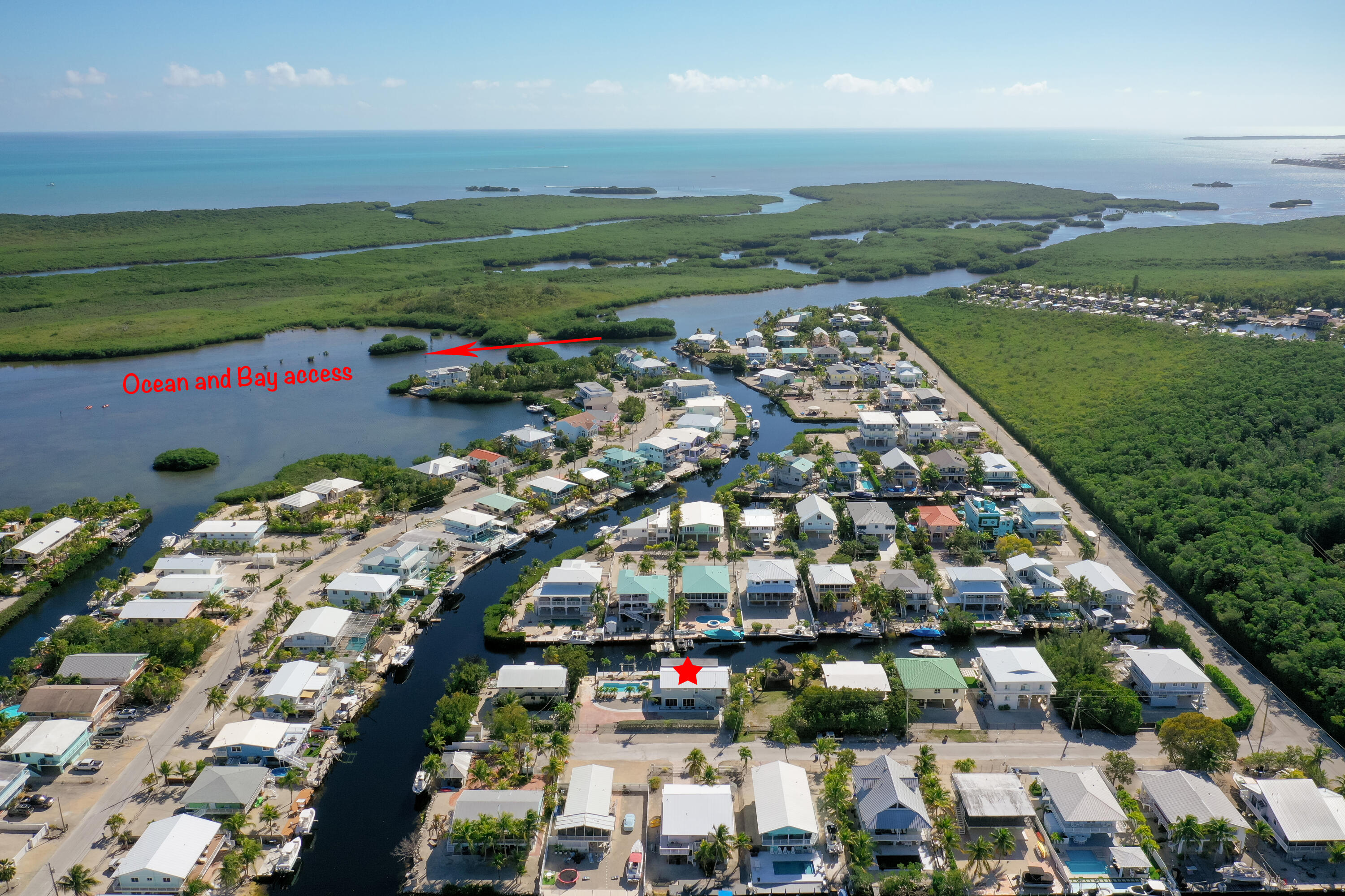 125 3rd Lane Key Largo, FL 33037 - Photo 5 of 24 3rd Lane labeled aerial