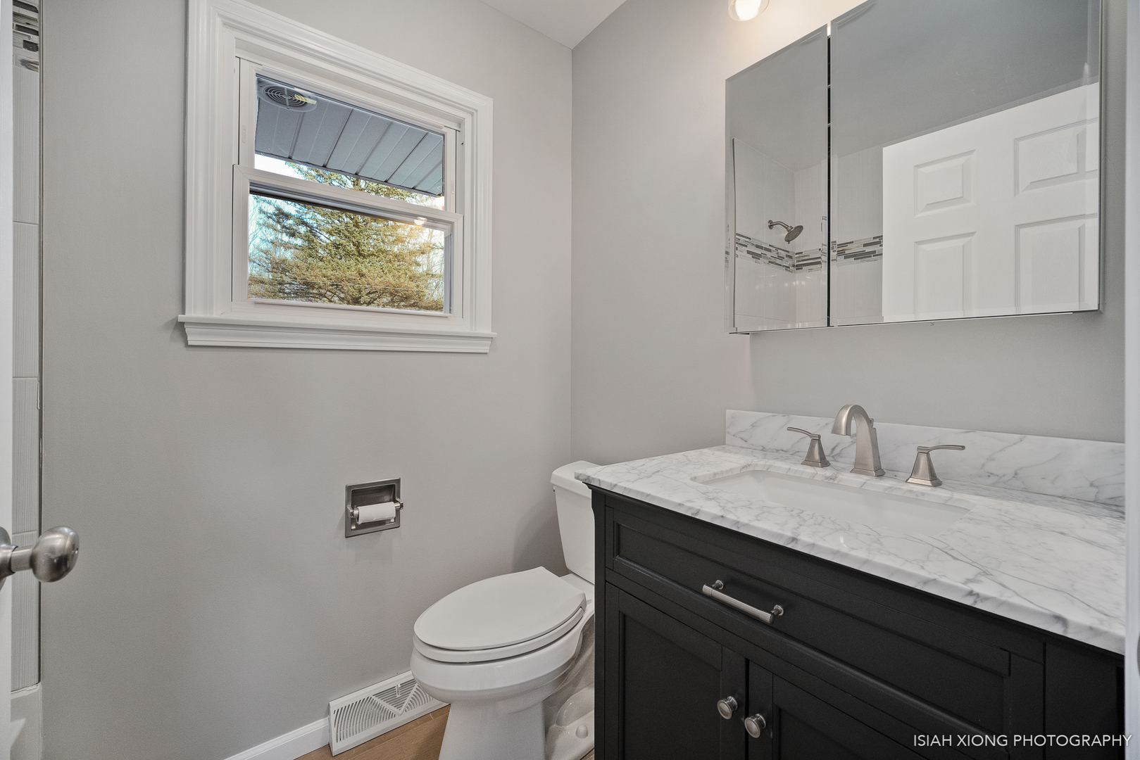 2S203 Green Road Elburn, IL 60119 - Photo 9 of 30 a bathroom with a granite countertop sink mirror vanity and toilet