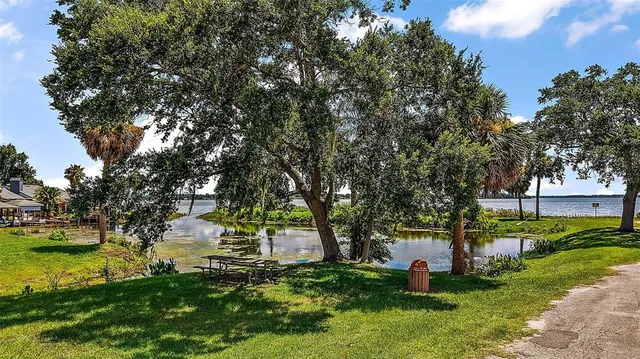 a view of a backyard with a garden